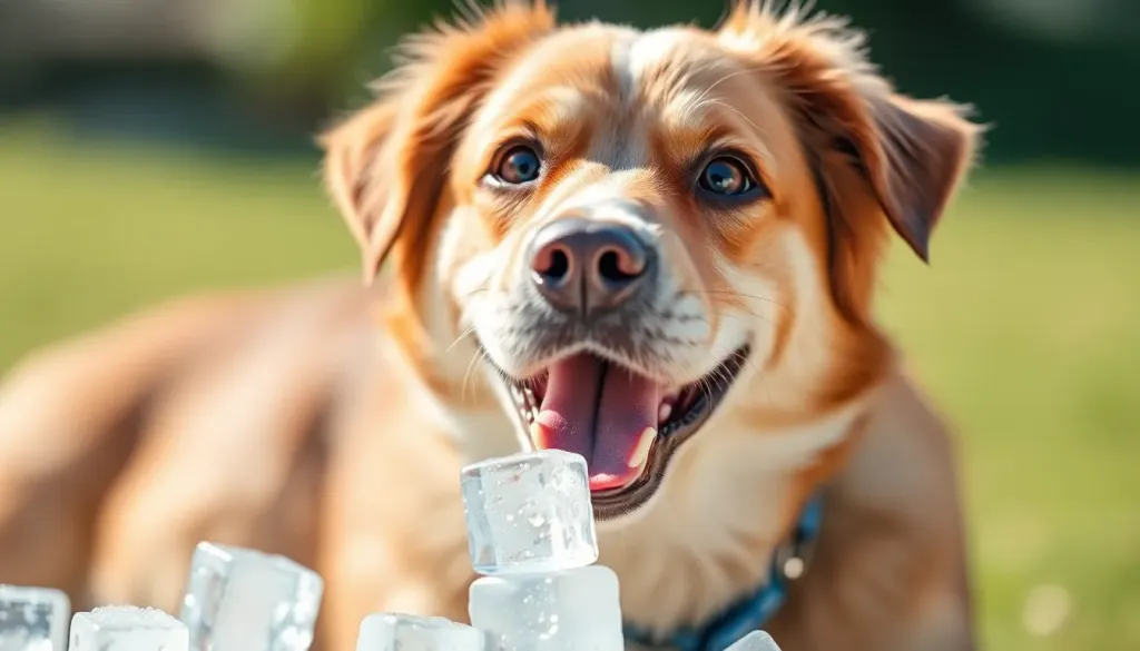 Can dogs eat ice cubes?