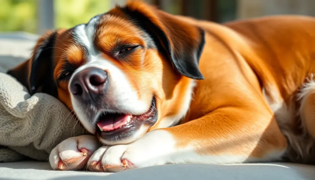 Why is my dog breathing fast while sleeping?
