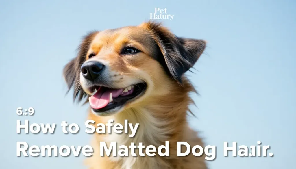 How to Safely Remove Matted Dog Hair