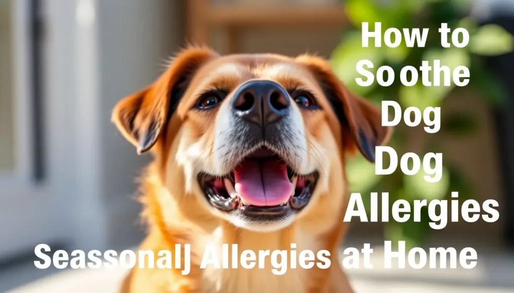 How to Soothe Dog Seasonal Allergies at Home