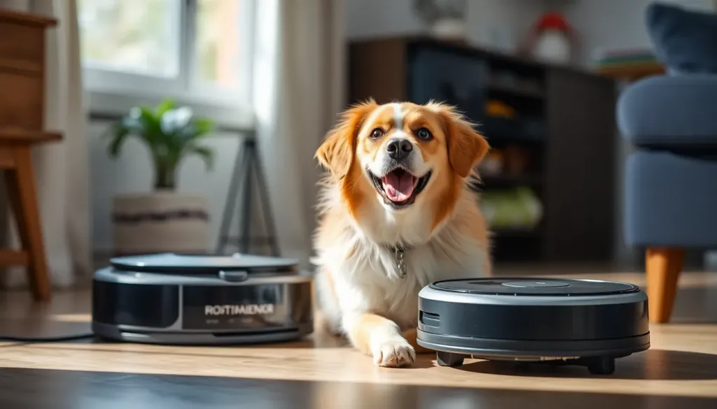 How to introduce a dog to a robot vacuum?