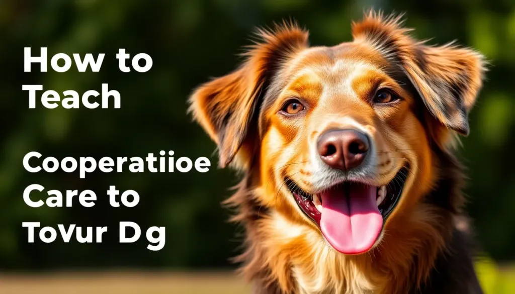 How to Teach Cooperative Care to Your Dog